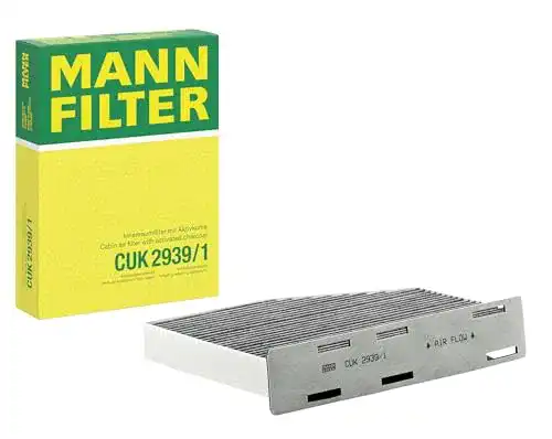 Innenraumfilter Aktivkohle MANN-FILTER CUK 2939/1 für PKWs