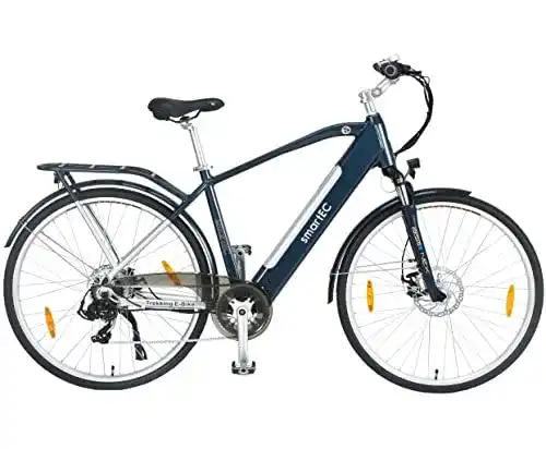 Leichtes E-Bike smartEC Trek-28H Trekking Herren 250W im Vergleich
