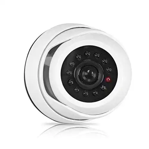 Kamera Attrappe kwmobile Dummy Kamera für Deckenunterbau mit LED