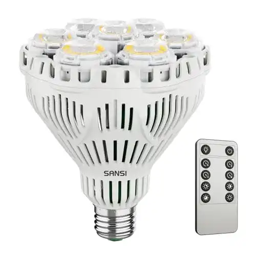 Pflanzenlampe E27 Sansi 40W dimmbar für Zimmerpflanzen