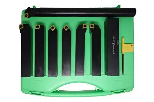 Drehmeißel Set mit Wendeplatten 20 mm, 7-teilig