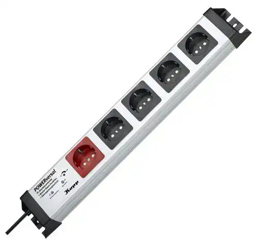 Master-Slave-Steckdose Kopp Powerversal 1+4-fach mit Geräteschutz