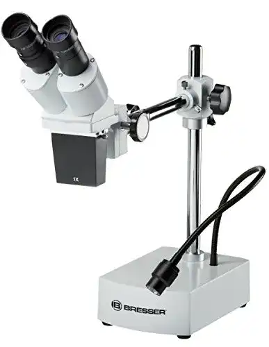 Stereomikroskop Bresser Biorit ICD-CS mit LED-Beleuchtung und 10x/20x Vergrößerung