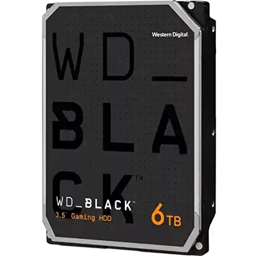 WD Black 6TB 3,5 Zoll Gaming-Festplatte für Desktop-PCs