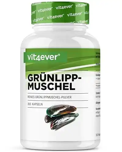 Grünlippmuschel-Kapseln Vit4ever – 365 Kapseln mit hochwertigem Extrakt