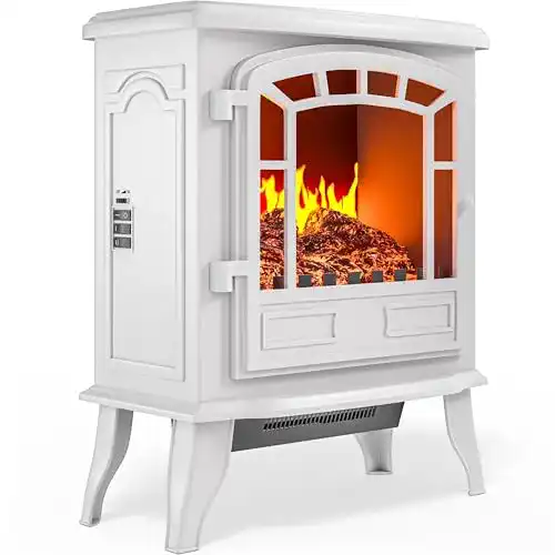 LED Kamin Monzana Elektrokamin mit LED Flammeneffekt und Heizlüfter