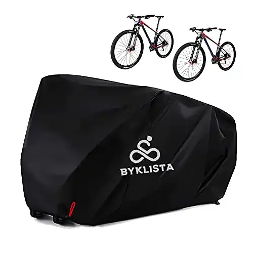 Fahrradschutzhülle BYKLISTA für zwei Fahrräder mit eBook