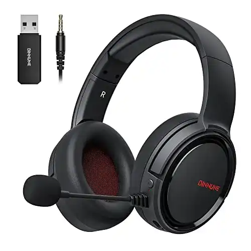Bluetooth Gaming Headset BINNUNE für PS4, PS5 und PC