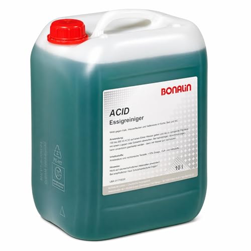 Essigreiniger Bonalin Acid 10 Liter gegen Kalk und Wasserflecken