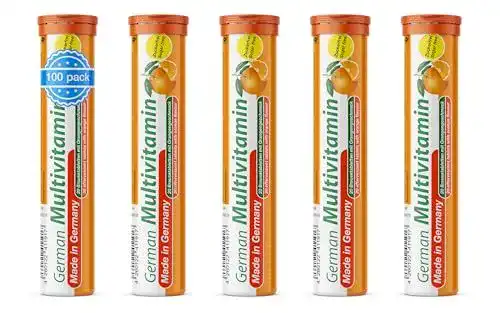 Multivitamin-Brausetabletten T&D mit 100 Brausetabletten