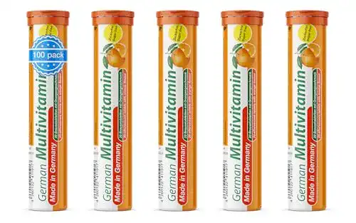 Multivitamin-Brausetabletten T&D mit 100 Brausetabletten