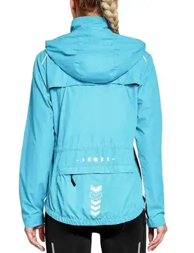 Fahrradjacke für Damen von Fitst4 Sports Leichtgewichtige und wasserabweisende Jacke