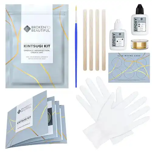 Kintsugi Set für Reparaturen von Keramik und Porzellan