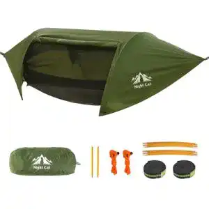 Outdoor Hängematte mit Moskitonetz und wasserdichter Regenfliege