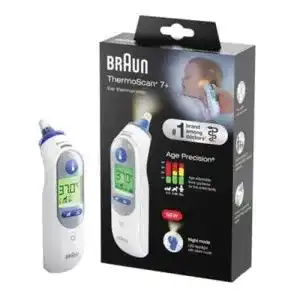 Braun ThermoScan 7+ IRT6525WE Infrarot Fieberthermometer mit Meßspitze