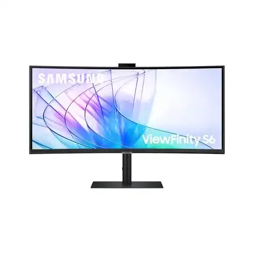Samsung ViewFinity S65VC 34 Zoll Curved Monitor mit Lautsprechern und Webcam