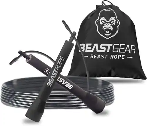 Beast Gear Speedrope für Erwachsene Fitness Springseil für Cardio-Training