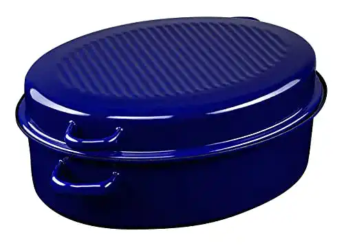 Gänsebräter Riess 0442-012 oval mit Deckel für Backofen