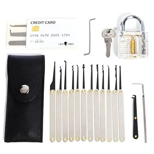 Lockpicking-Set LOCK COWBOY 20-teilig für Schlossöffnungen