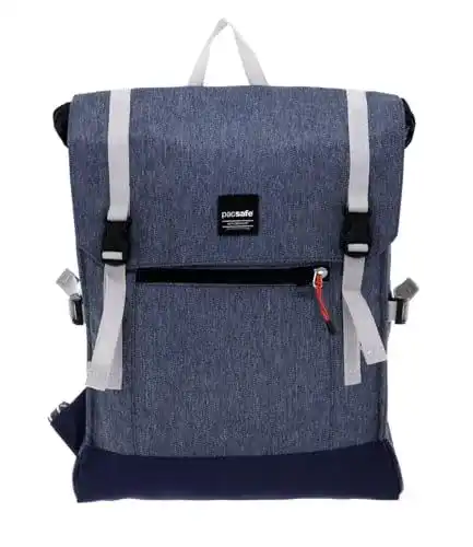 Pacsafe Slingsafe LX450 Rucksack im Denim-Look