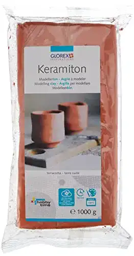 Modelliermasse Glorex Keramiton Terracotta 1000 g