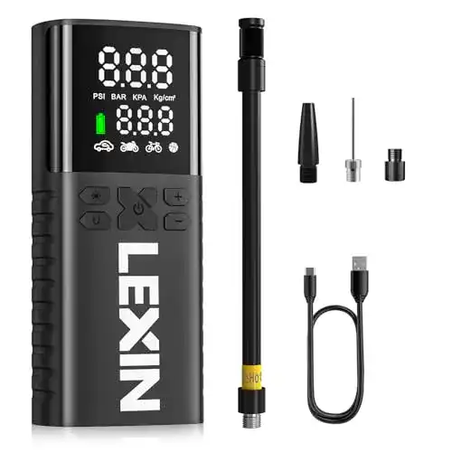 Powerbank mit Kompressor Lexin P4 Elektrische Luftpumpe