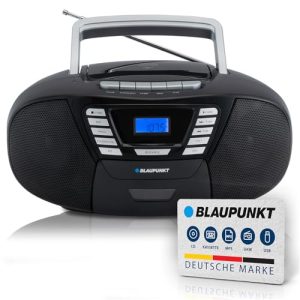 Blaupunkt B 120 BK tragbarer CD Player mit Bluetooth und Kassettenrekorder