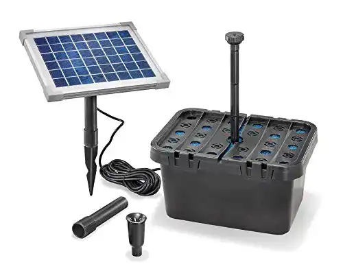 Solar Teichpumpe Esotec Solar Teichfilterset mit 470 l/h Förderleistung