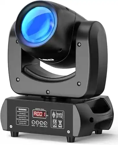 Moving Head Puziloza 100W Beam mit 18 Prisma und DMX Steuerung