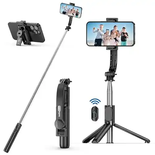 Selfie-Stick Stativ erweiterbar bis 101 cm für Smartphones