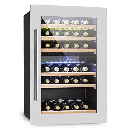 Klarstein Weinkühlschrank mit 2 Zonen und 132 Litern für 35 Flaschen
