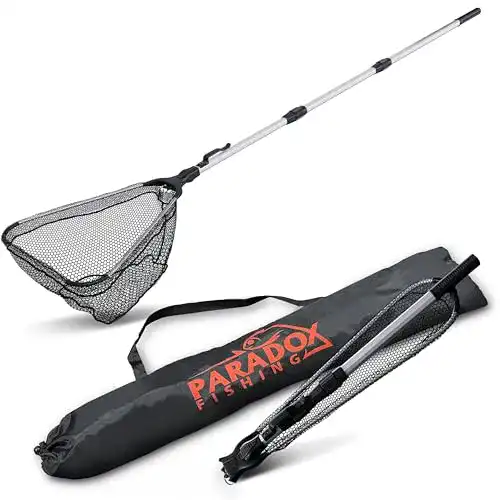 Raubfischkescher Paradox Fishing gummierter Kescher 2,1m teleskopierbar