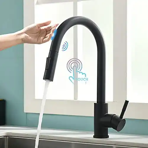 Küchenarmatur mit Sensor Timaco Touch On in Schwarz