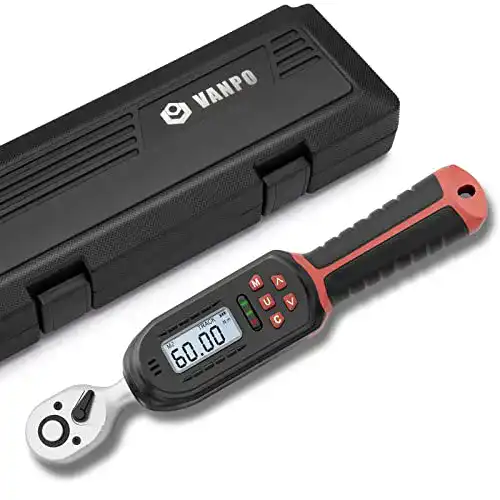 Vanpo digitaler Drehmomentschlüssel 3/8 Zoll für Fahrrad und Motorrad