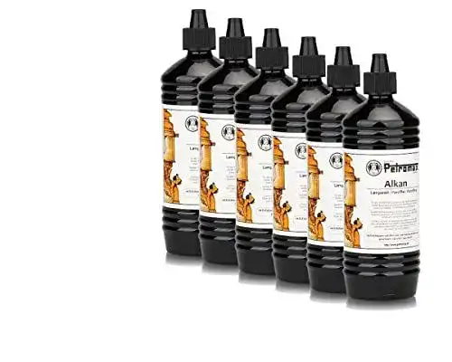 Paraffinöl Bluecraft 6 x Petroleum, 1 Liter Flasche Alkan, Petromax
