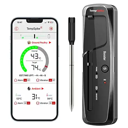 Grillthermometer Bluetooth ThermoPro TempSpike mit 150m Reichweite