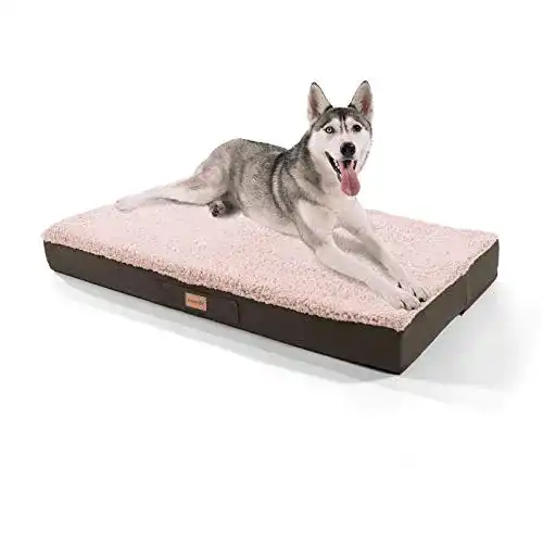 Hundebett für große Hunde Balu Dunkelbraun 120×72 cm