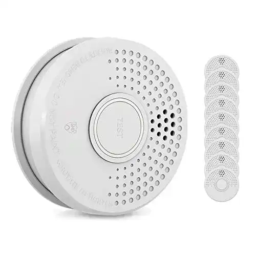 Rauchmelder Set mit wechselbaren Batterien, DIN EN 14604 zertifiziert (10x)