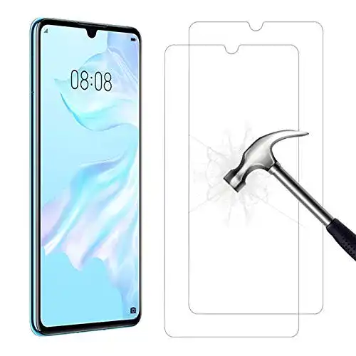 Huawei P30 Panzerglas Ahabipers Schutzfolie Set für HD Displayschutz