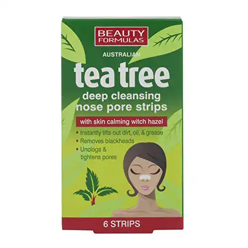 Beauty Formulas Australian Tea Tree Clear-up-Strips zur Porenreinigung