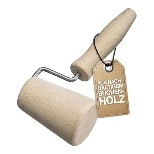 Teigroller klein Westmark Backform- und Eckenroller aus Buchenholz