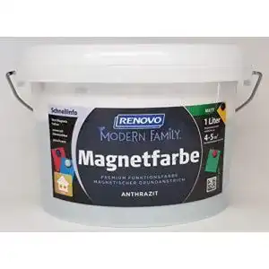Magnetfarbe 1 Liter RENOVO in Anthrazit für kreative Wandgestaltung