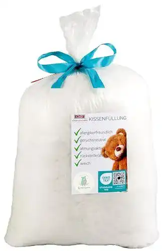 Füllwatte Sensalux Kissenfüllung 1000g für Allergiker und Komfort