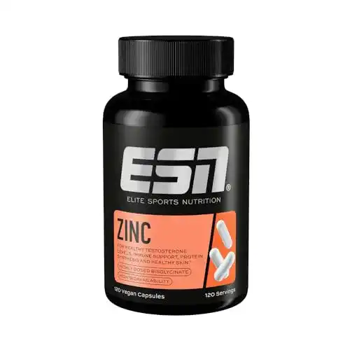 Zinktabletten ESN Zinc mit 25 mg Zink, 120 Kapseln, Zinkbisglycinat