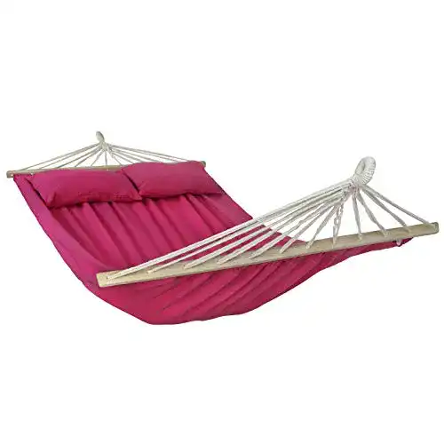 Stabhängematte BB Sport 240 x 150 cm mit zwei Kissen