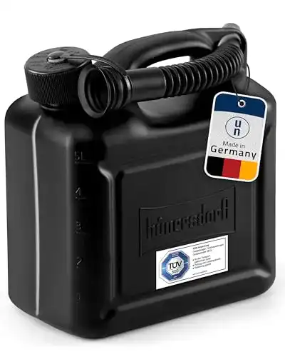 Benzinkanister 5 Liter von hünersdorff 811400 für sicheren Kraftstofftransport