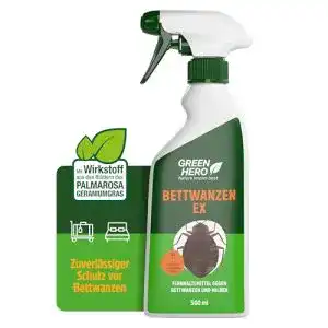 Bettwanzen-Ex Spray 500 ml von Green Hero – Effektives Mittel gegen Bettwanzen