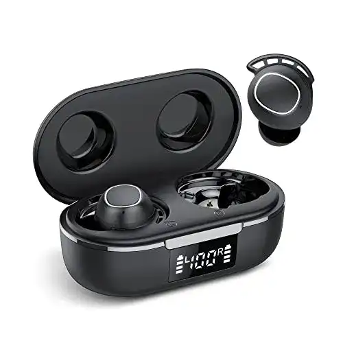 Wasserdichte FAMOO Bluetooth Kopfhörer in Ear für Sport und Freizeit