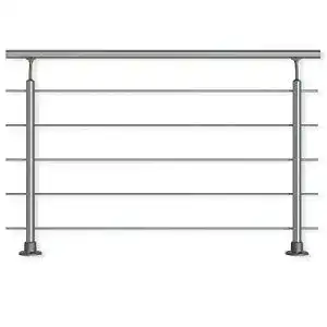 Aluminium Geländer-Set zur aufgesetzten Montage, 1,50 m