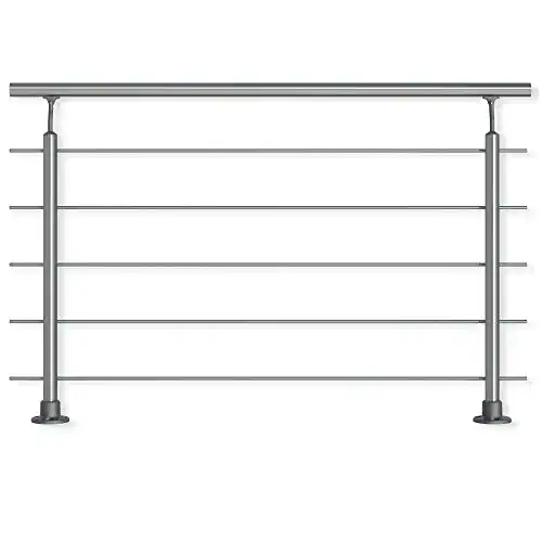 Aluminium Geländer-Set zur aufgesetzten Montage, 1,50 m